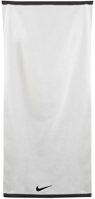 NIKE 耐吉 運動大浴巾 N1001522101LG F (60 x 120cm), 白色 + 灰色 + 黑色, 1條