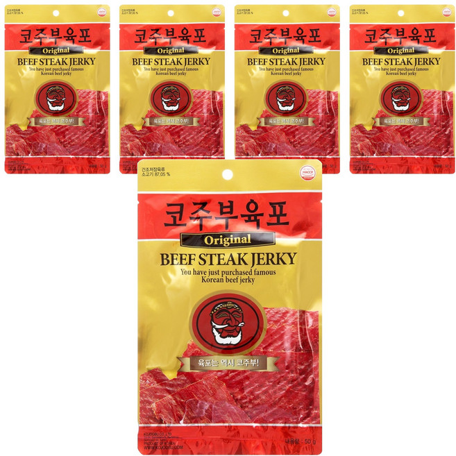코주부 오리지널 육포, 50g, 5개