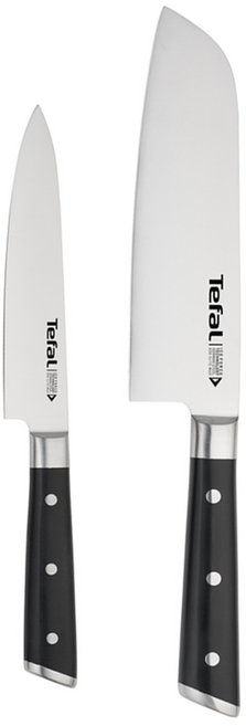 Tefal 特福 冰鑄不鏽鋼刀具2件組, 中式菜刀 + 萬用刀, 1組