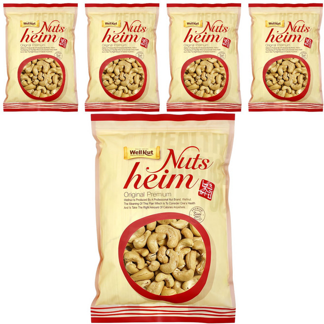 웰넛 구운 캐슈넛, 200g, 5개