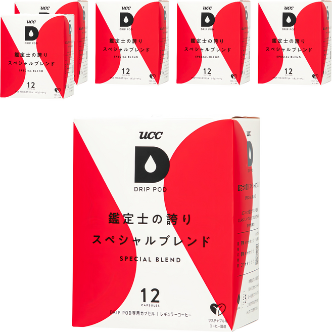 ucc 嚴選精選綜合咖啡膠囊, 7.5g, 6盒, 12顆