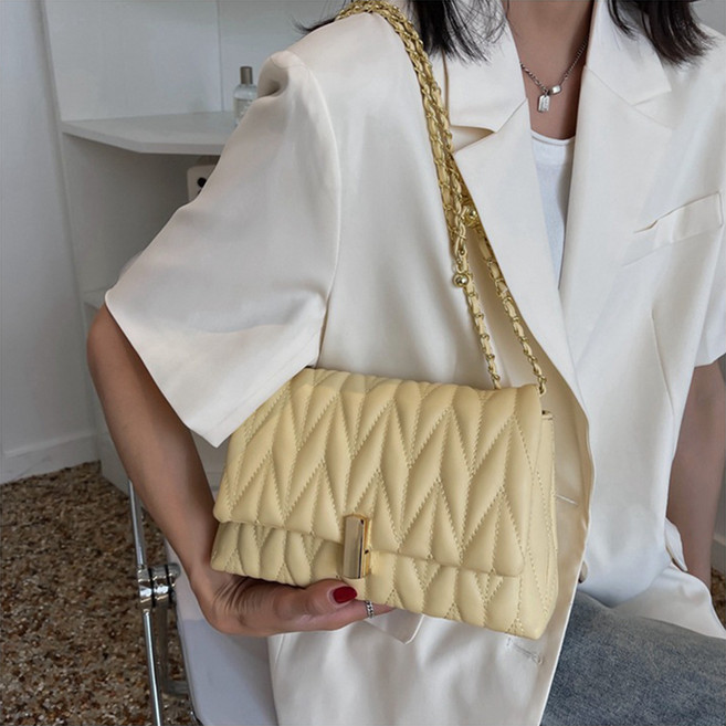 엘쏘 여성용 데일리 토트 체인 크로스 숄더백