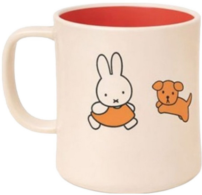 릴팡 미피 키요 더블컬러 핸들컵 300ml, 혼합색상, 1개