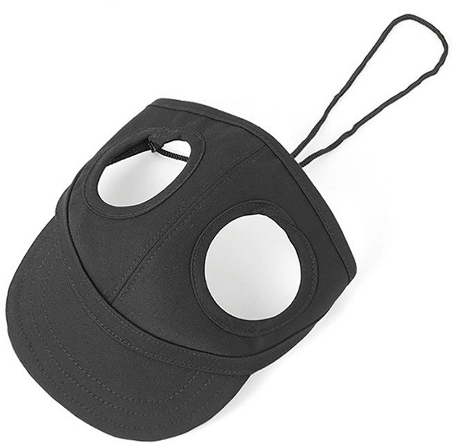 파스텔펫 반려동물 심플 캡모자, 블랙, 1개