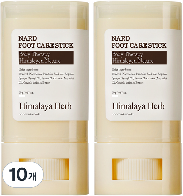 나드 발각질 보습 풋케어 스틱, 1개입, 10개, 19g