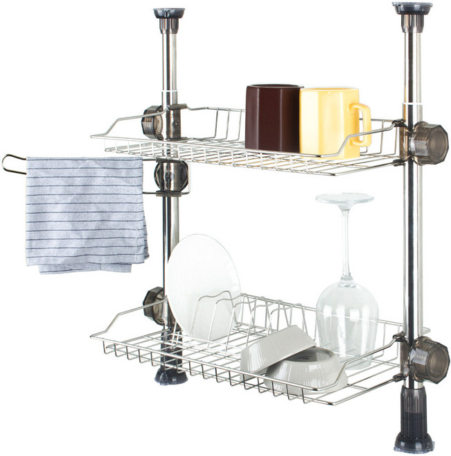 기둥식 슬림 씽크선반 400 대판, 2단, 1개