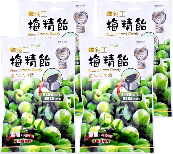 長榮生醫 鹼性王梅精飴, 68g, 4包