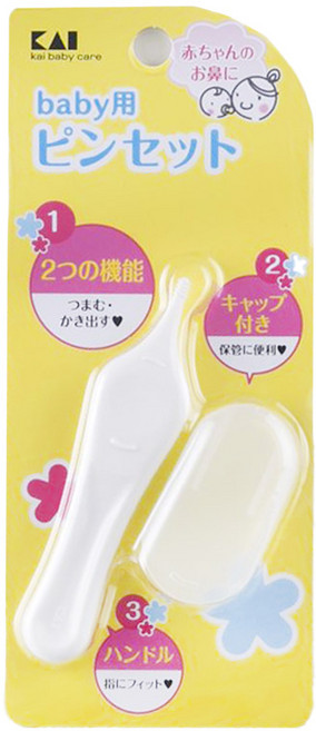 KAI 貝印 kf-0134 嬰兒安全鼻垢夾, 1個, 1入