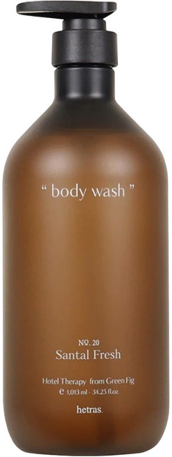 hetras. 飯店療癒沐浴乳 Santal Fresh, 1013ml, 1瓶