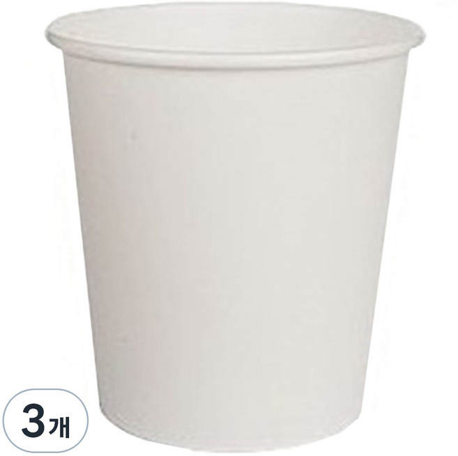 봉구유통 테이크아웃컵 일회용 무지 종이컵 350ml, 100개입, 3개