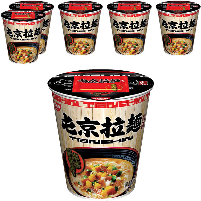 NISSIN 日清 屯京拉麵 東京豚骨湯味速食杯麵, 6入
