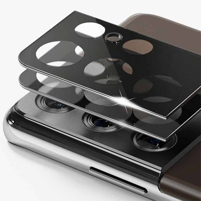 SINJIMORU 防眩光相機鏡頭鋼化玻璃保護貼 2片組, 1套