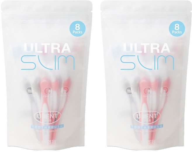유덴트 울트라슬림 초극세모 칫솔 랜덤발송, 1개입, 16개