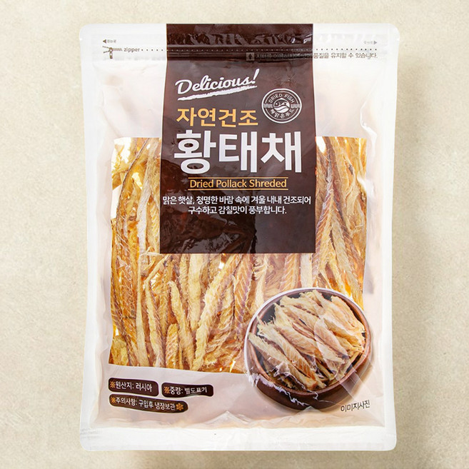 해맑은푸드 자연건조 황태채, 1개, 500g