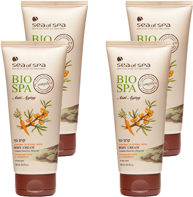 Sea of Spa 胡蘿蔔沙棘油體霜 180ml 豐富維生素滋養修護肌膚, 4條