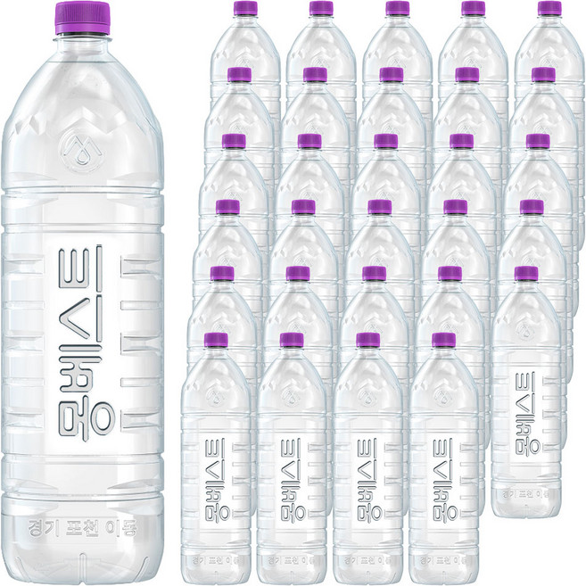 몽베스트 위드어스 무라벨 생수, 2L, 30개