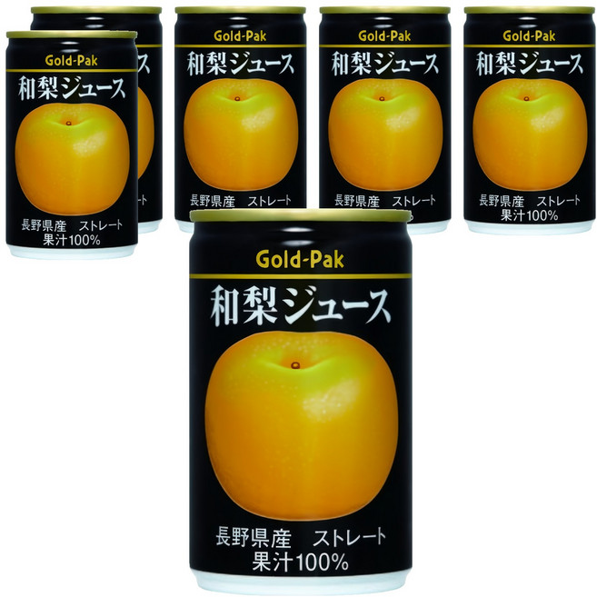 Gold-Pak 和梨原汁, 6個, 160ml