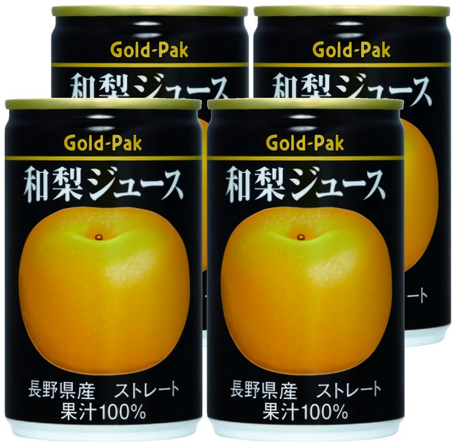 Gold-Pak 和梨原汁, 4個, 160ml