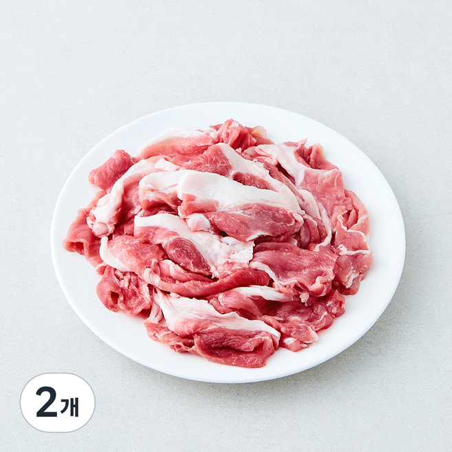 한돈 앞다리 불고기용 (냉장), 2개, 500g