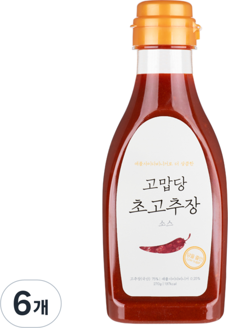 고맙당 저당 초고추장, 270g, 6개