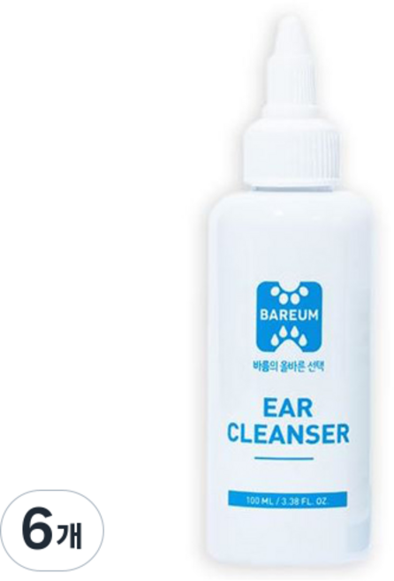 바름 반려동물 귀세정제, 100ml, 6개