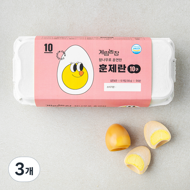 계림농장 참나무로 훈연한 훈제란 350g, 10구, 3개