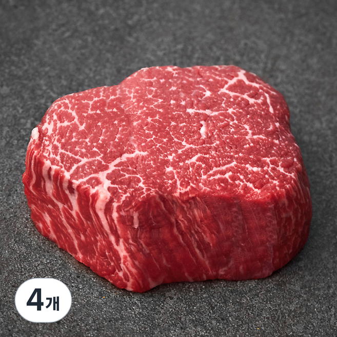 설로인 한우 안심 샤토브리앙 1등급 (냉장), 150g, 4개