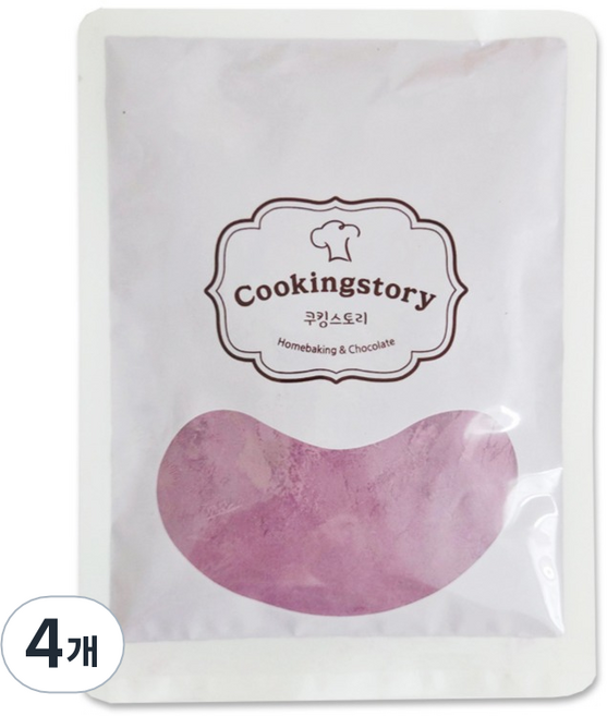 쿠킹스토리 자색고구마분말, 100g, 4개