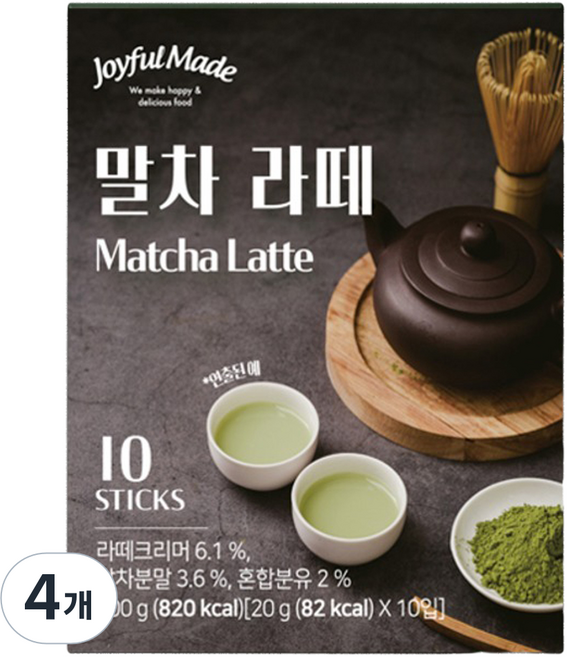 Joyful Made 抹茶拿鐵, 200g, 4個, 10入