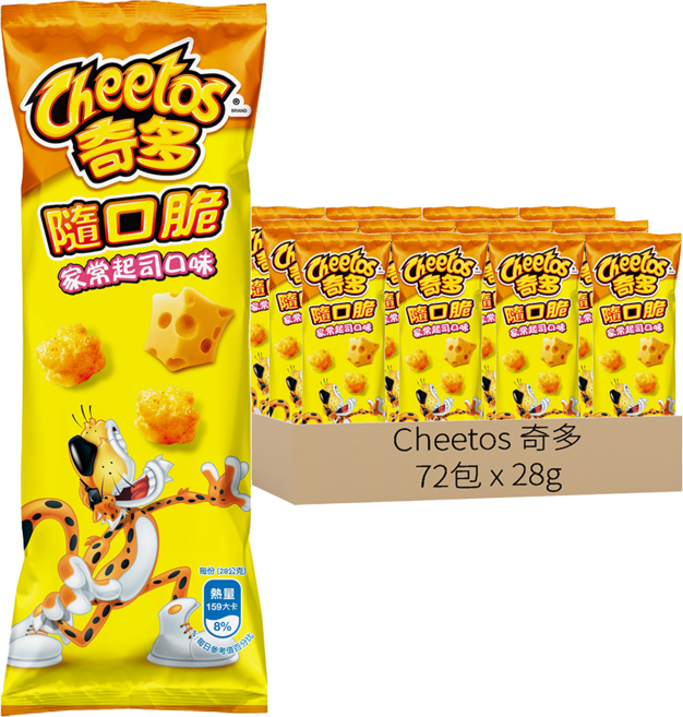 Cheetos 奇多 隨口脆 家常起司, 72包, 28g