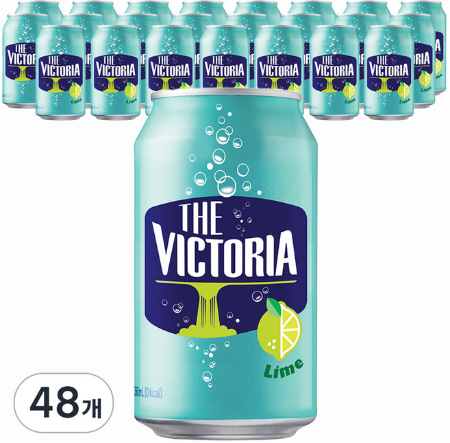 웅진빅토리아 더 빅토리아 캔 라임, 48개, 350ml