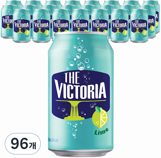 더 빅토리아 라임 탄산음료 캔, 96개, 350ml