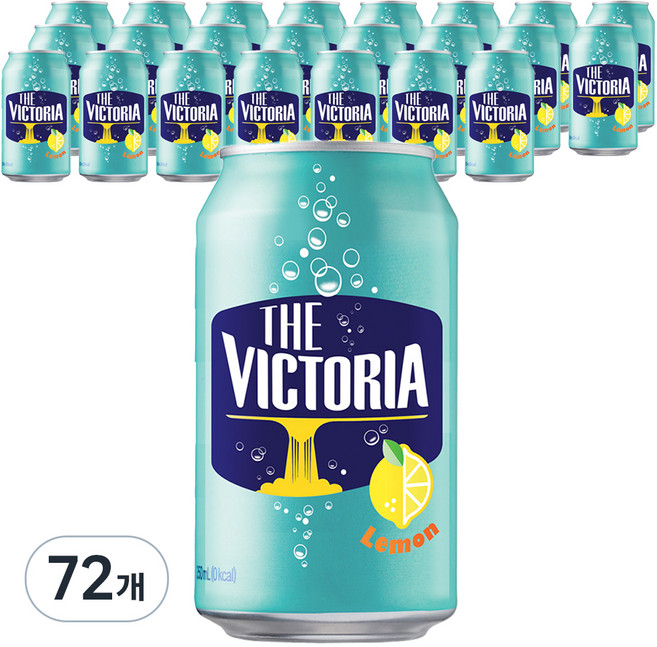 웅진빅토리아 레몬 탄산음료 캔, 350ml, 72개