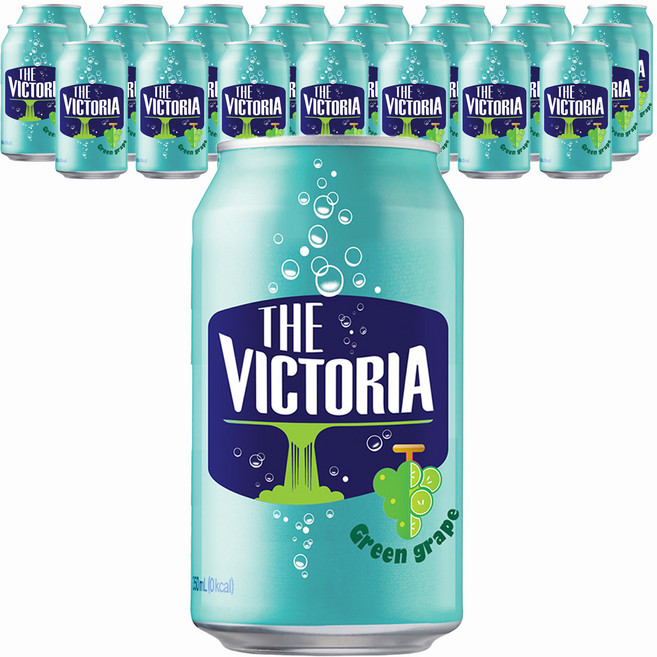 웅진빅토리아 청포도 탄산음료 캔, 350ml, 24개