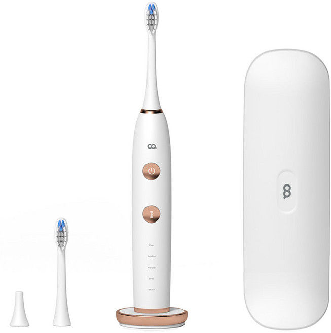 오아 클린이 소프트 음파 전동칫솔, VO-OC001, 화이트, 1세트