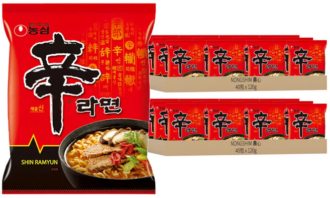 NONGSHIM 農心 官方境內版 辛拉麵, 80包