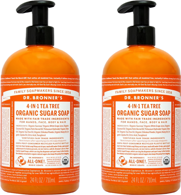 Dr.Bronner's 布朗博士 茶樹沐浴露, 2個, 710ml
