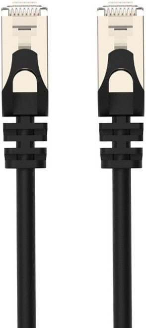 POLYWELL 寶利威爾 CAT6A 高速網路線 10Gbps RJ45 福祿克認證 PW15-W58-P010, 1m, 黑色, 1條