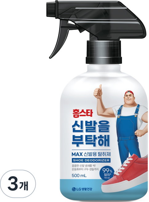 홈스타 신발을 부탁해 탈취제 본품, 500ml, 3개