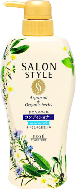 SALON STYLE 輕盈柔順潤髮乳 添加天然草本精華及摩洛哥堅果油 深層滋潤修護受損髮質 使秀髮恢復健康光澤, 500ml, 1瓶