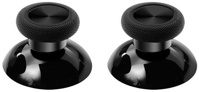 스페이스쉴드 Xbox 4세대 무선 호환 게임 컨트롤러 수리 부품 아날로그 스틱, 블랙, 2개