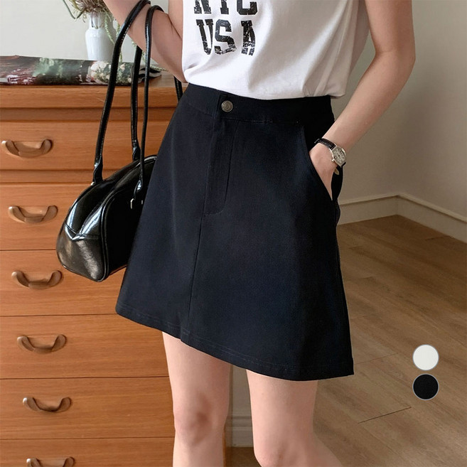 아피나르 여성용 쫀쫀 스트레치 치마바지