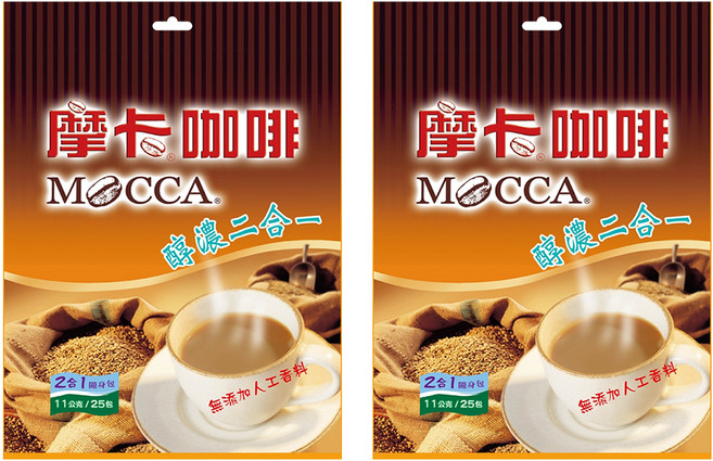 MOCCA 摩卡 醇濃二合一咖啡, 11g, 25包, 2袋