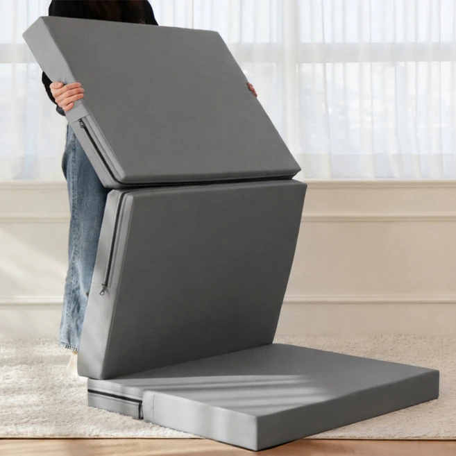 코멧 홈 탄탄한 마블폼 3단 접이식 매트리스 82 x 190 cm, 그레이, 50mm - 쿠팡