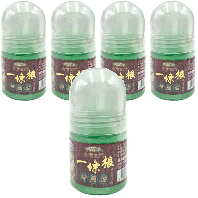 金牌一條根 古早味 一條根神風油滾珠瓶, 1入, 5罐