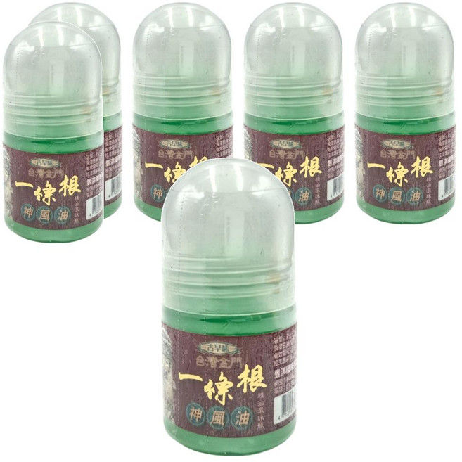 金牌一條根 古早味 一條根神風油滾珠瓶, 1入, 6罐