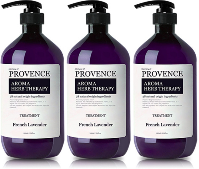 프로방스 퍼퓸트리트먼트 라벤더, 3개, 1L