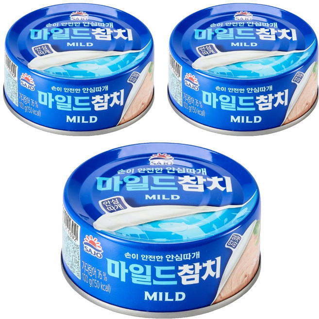 SAJO 鰹魚罐 原味, 100g, 3罐