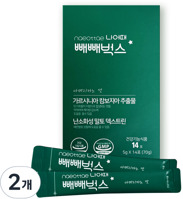 나어때 빼빼벅스 14p, 70g, 2개