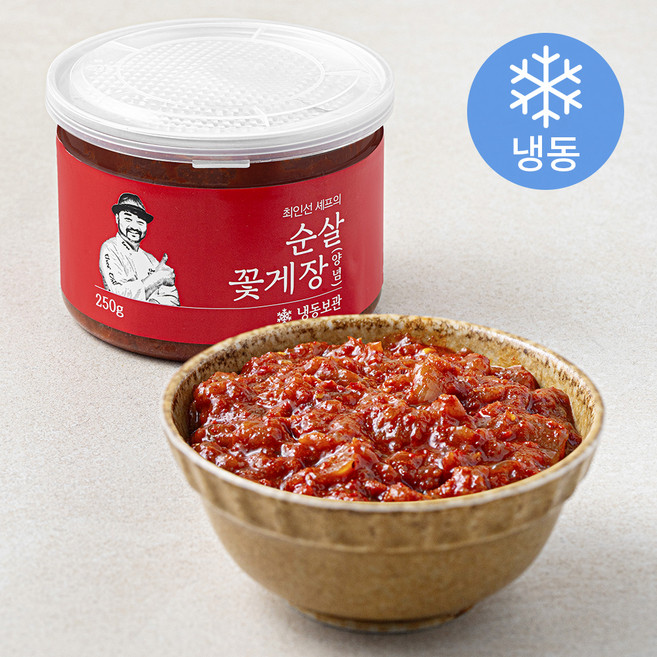 셰프의장 최인선 셰프의 양념 순살꽃게장 (냉동), 250g, 1개